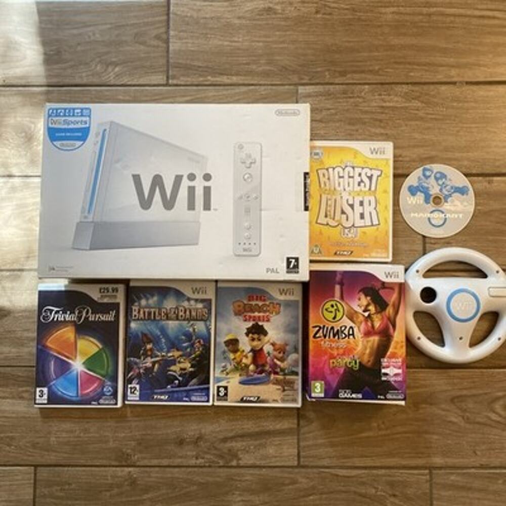 Nintendo Wii Console Bundle & Games Tested & Working PAL EUR